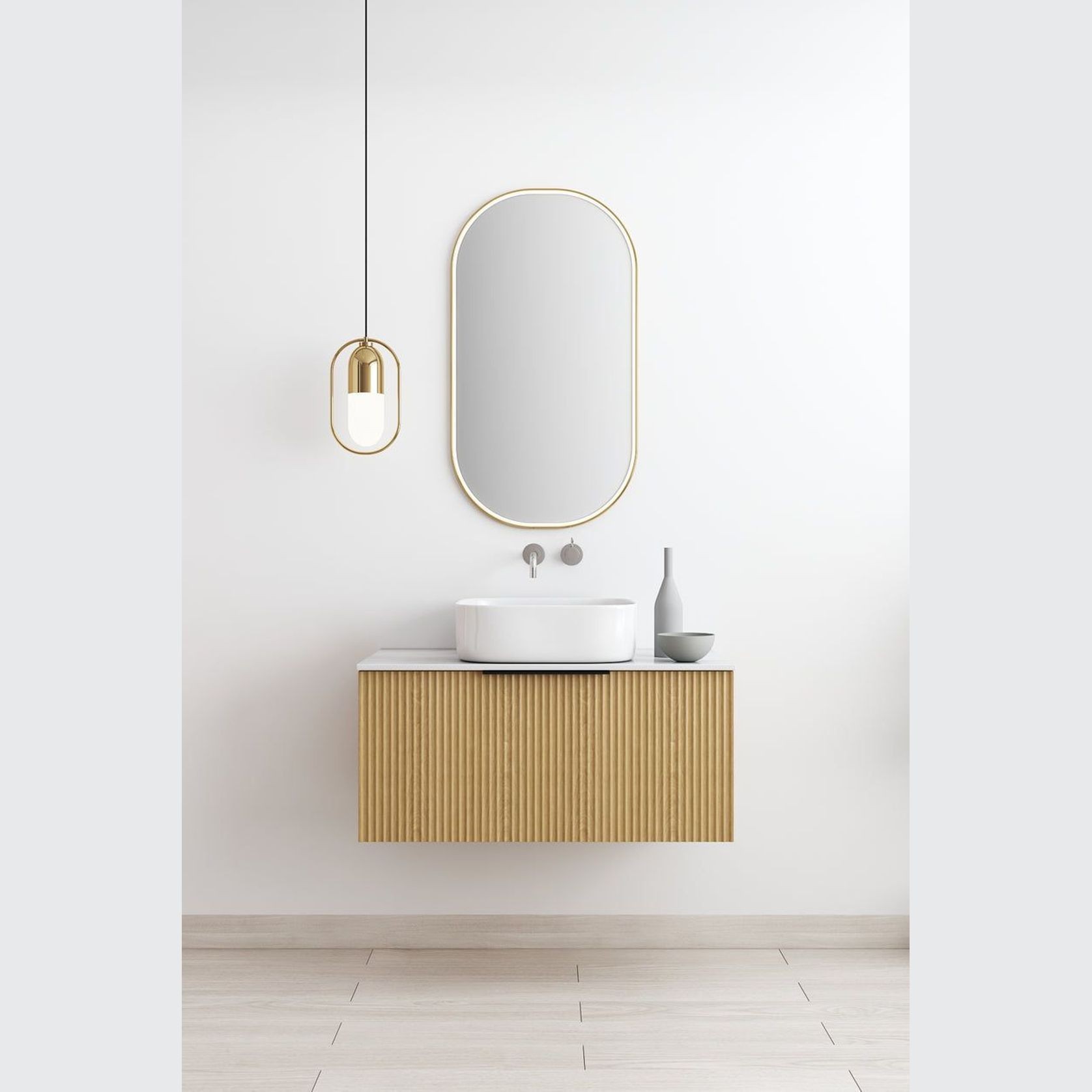 Hamilton 900 Natural Veneer Stone Vanity ArchiPro NZ