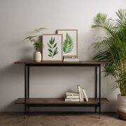 HAMILTON Console Table Solid Acacia Wood 140cm - Toffee gallery detail image