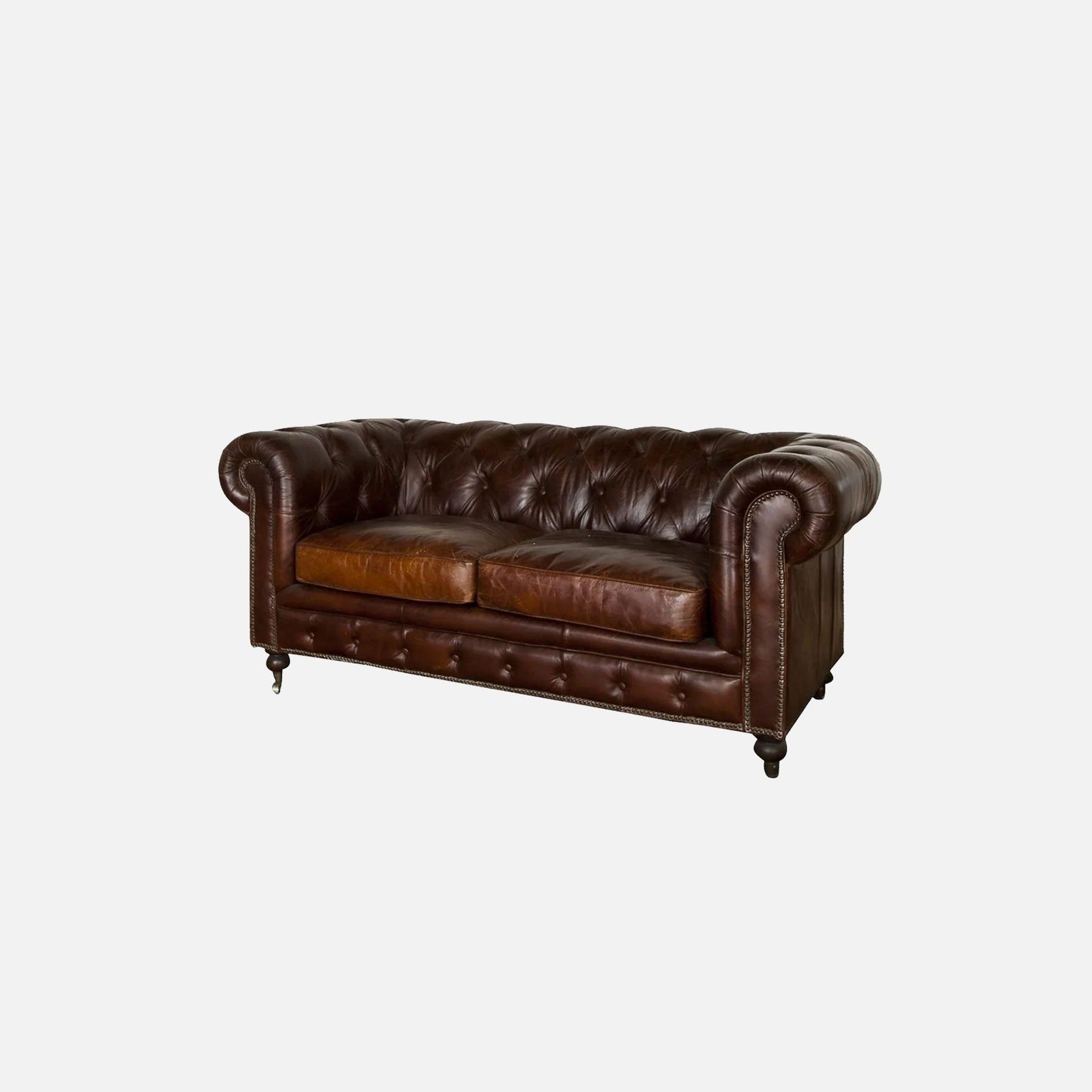 Attwood Court Leather Sofa | Brown gallery detail image