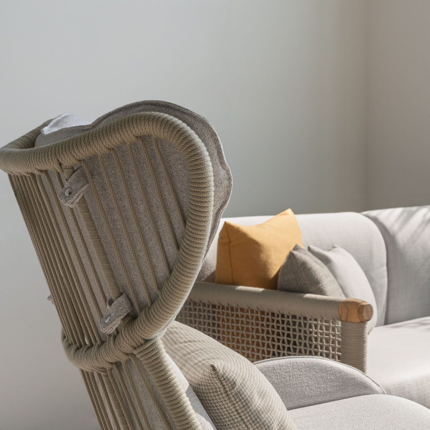 Harp Outdoor Armchair by Atmosphera gallery detail image