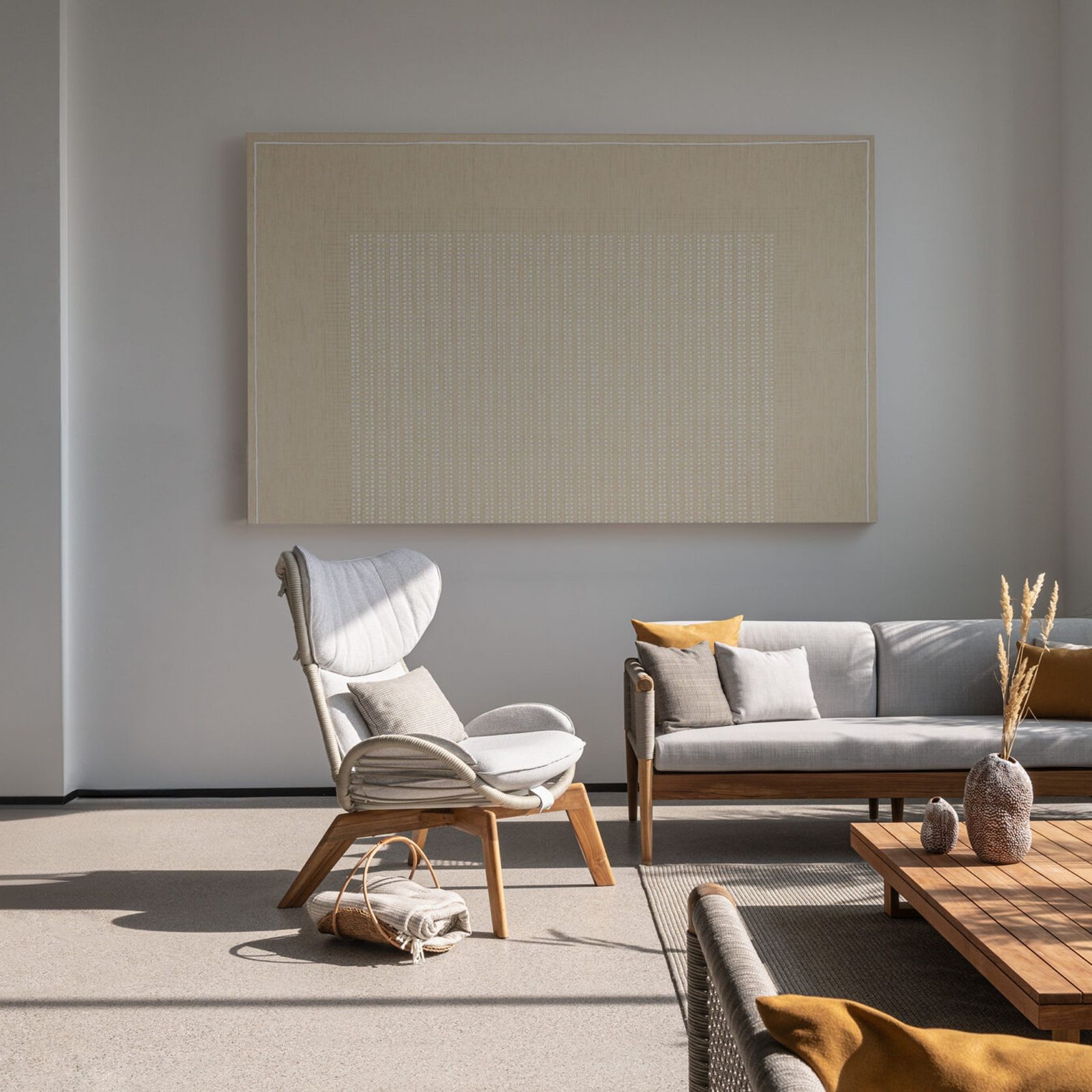 Harp Outdoor Armchair by Atmosphera gallery detail image