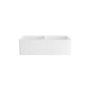 Hartley Double Farmhouse Fireclay Sink | Gloss White gallery detail image