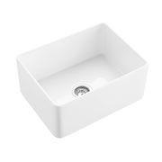 Hartley Small Single Farmhouse Sink | Gloss White gallery detail image