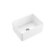 Hartley Small Single Farmhouse Sink | Gloss White gallery detail image