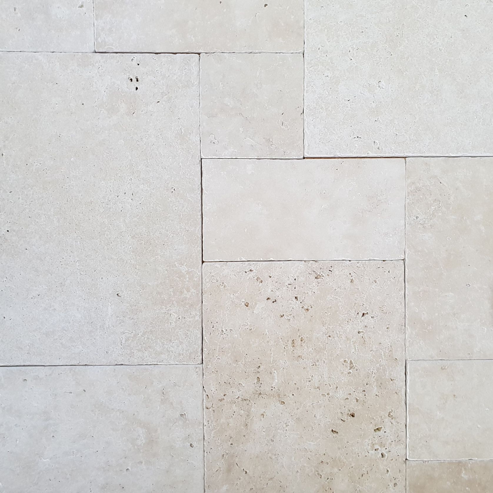 12mm Ivory Travertine French Pattern gallery detail image