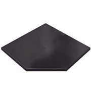 Matte Black Corner Wall Hearth gallery detail image