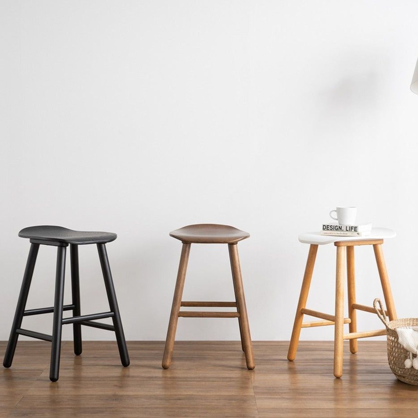 Hetty Counter Stool - Black Ash Veneer gallery detail image