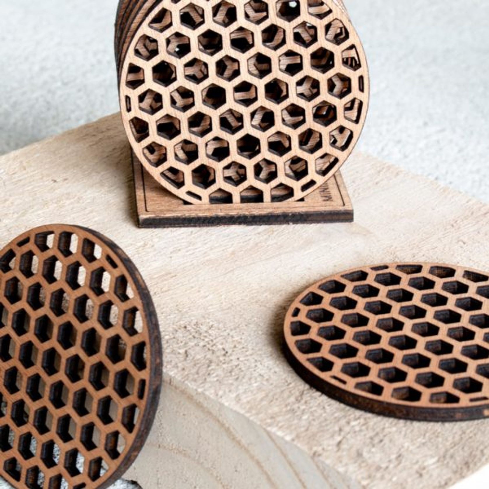 Hex Coasters - Set of 6 gallery detail image