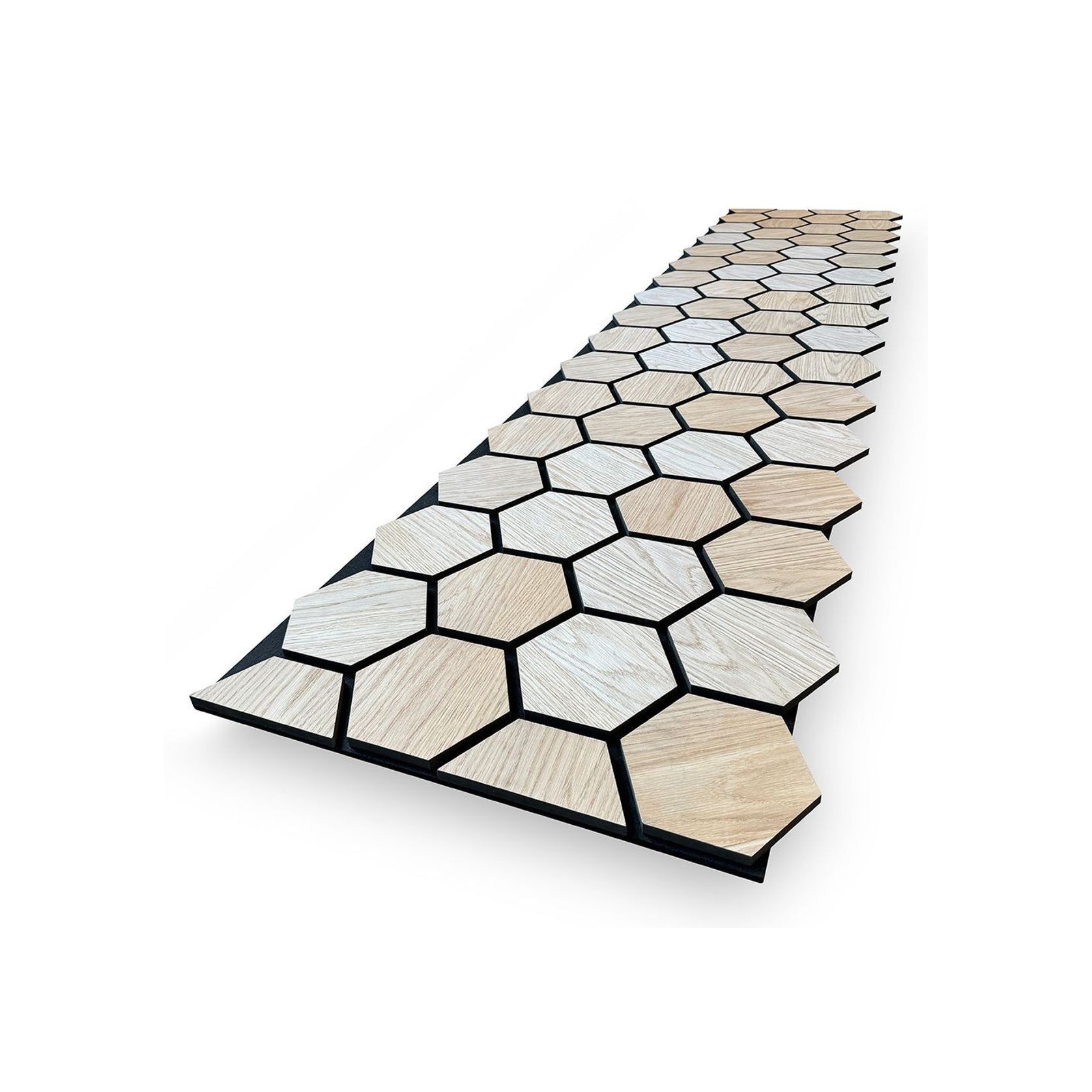 Hexagon WOODFLEX Acoustic Wood Wall Panels - Oak Veneer gallery detail image