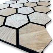 Hexagon WOODFLEX Acoustic Wood Wall Panels - Oak Veneer gallery detail image