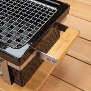 Hibachi Tabletop BBQ Grill With Skewer Rack - Rectangle gallery detail image