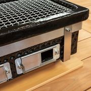 Hibachi Tabletop BBQ Grill With Skewer Rack - Rectangle gallery detail image