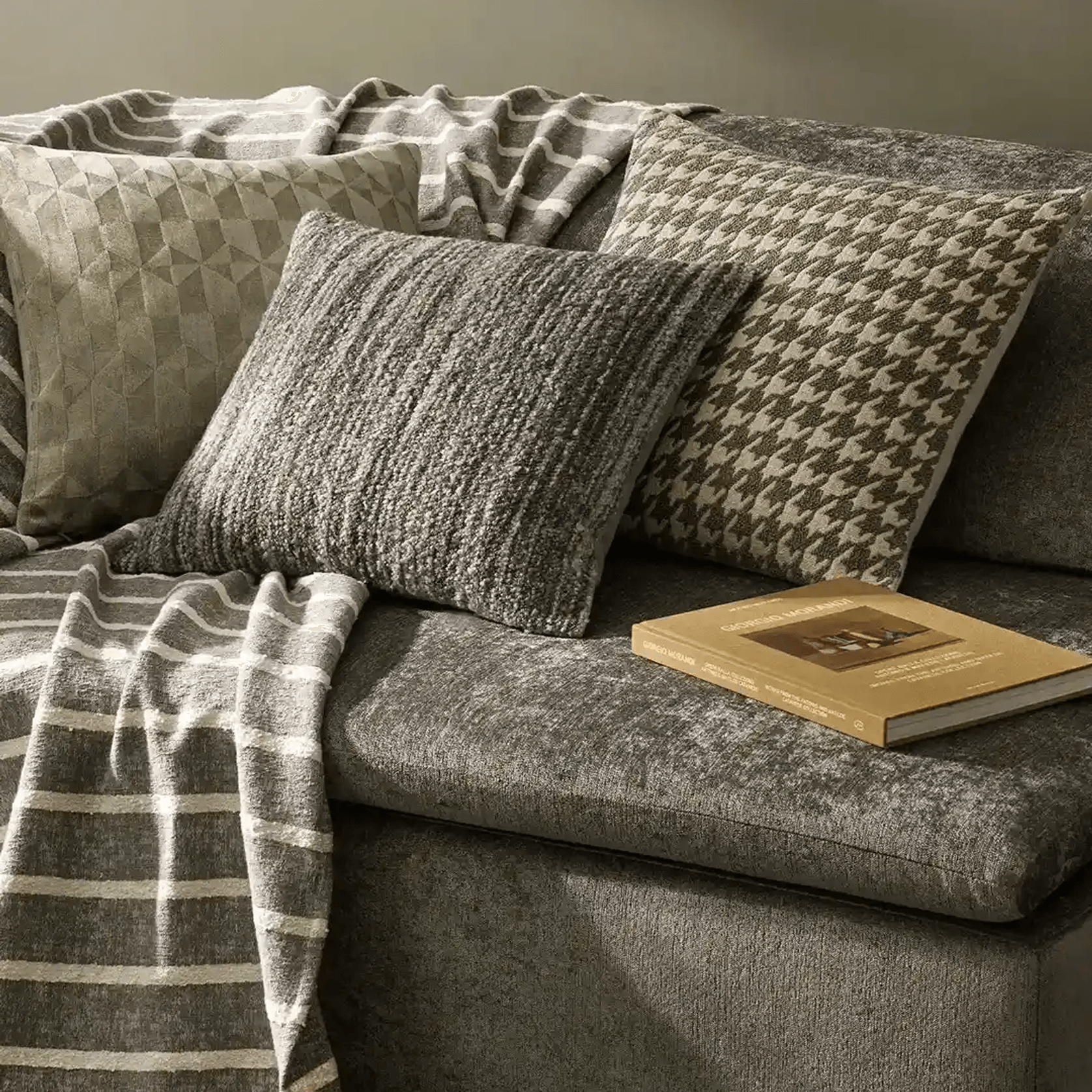 Weave Home Piazza Throw Blanket - Mineral gallery detail image