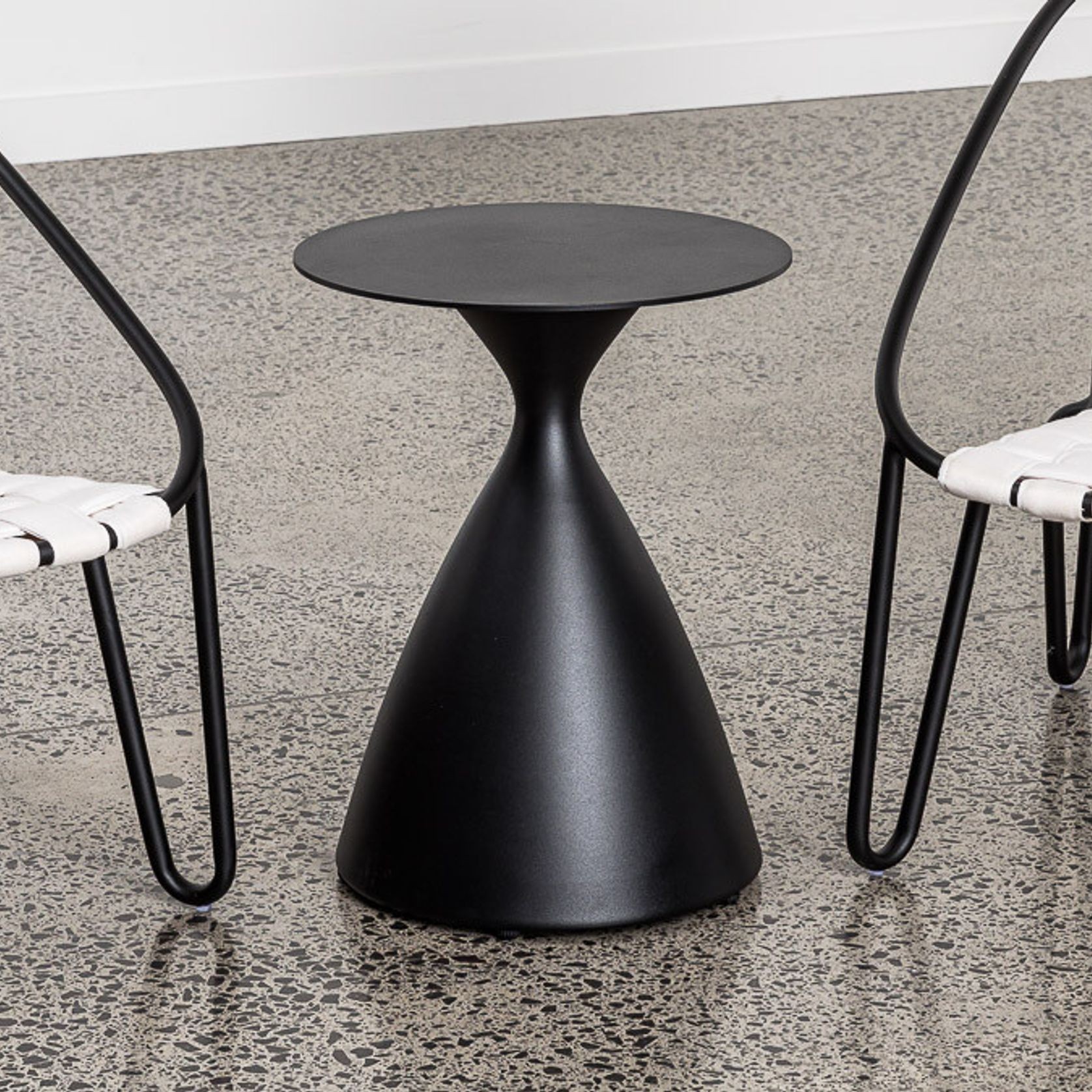 Hourglass Aluminium Side Table gallery detail image