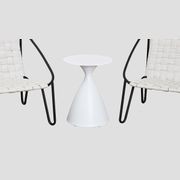 Hourglass Aluminium Side Table gallery detail image