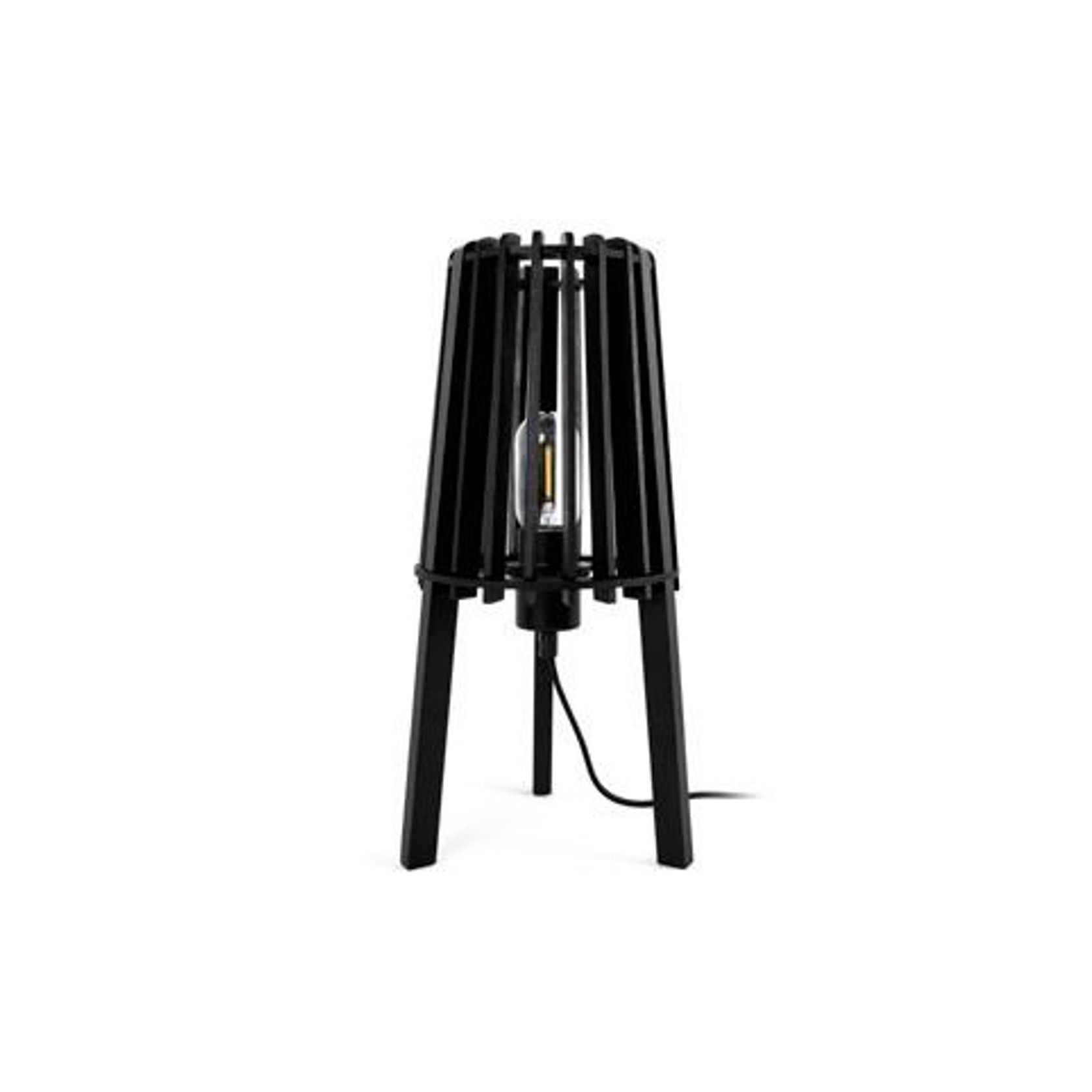 Fidel Timber Floor Lamp 1.3M - Black gallery detail image