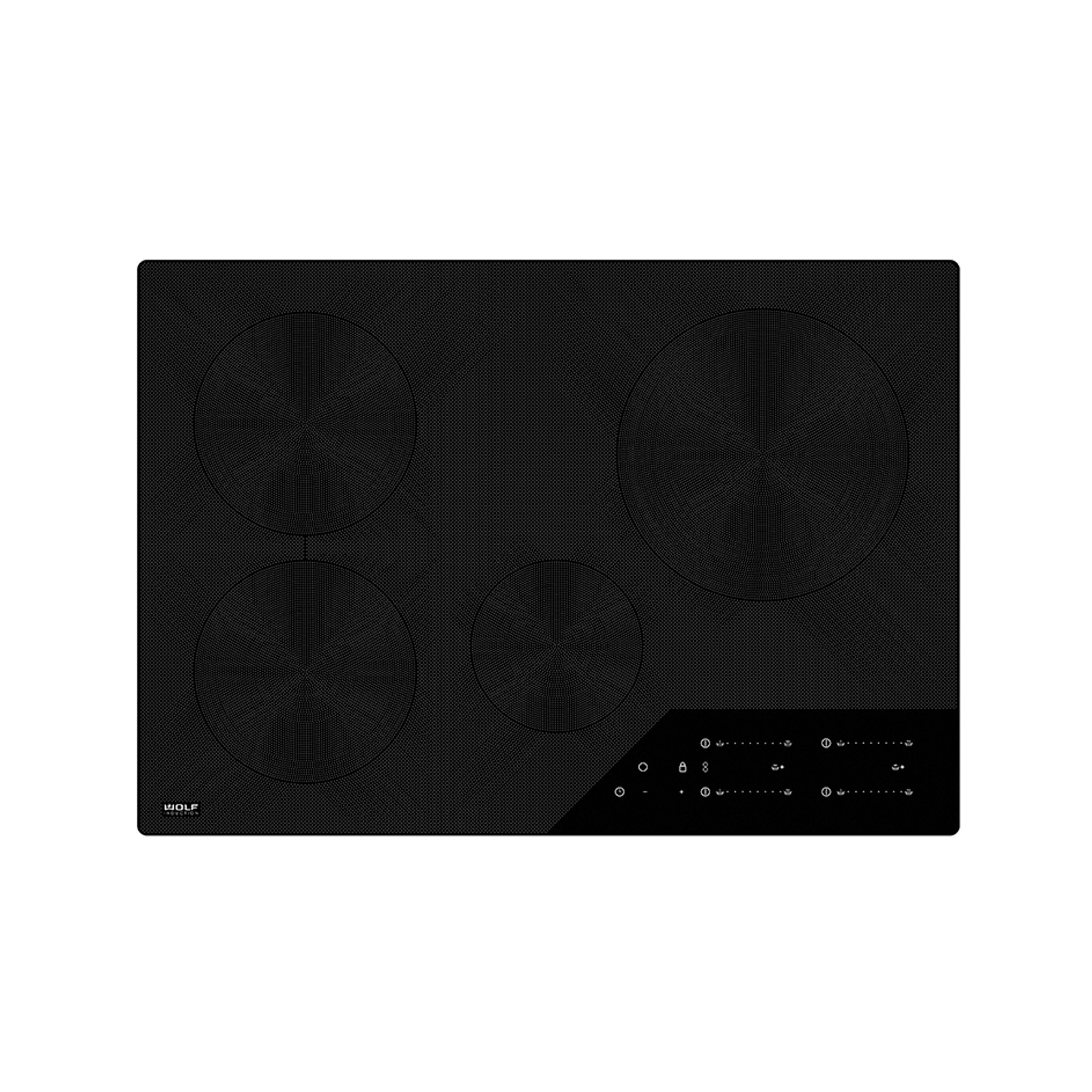 Wolf Contemporary Induction Cooktop 76cm ICBCI30460CB gallery detail image