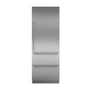 76cm Designer Over-and-Under Refrigerator Freezer with Internal Water Dispenser & Ice Maker gallery detail image