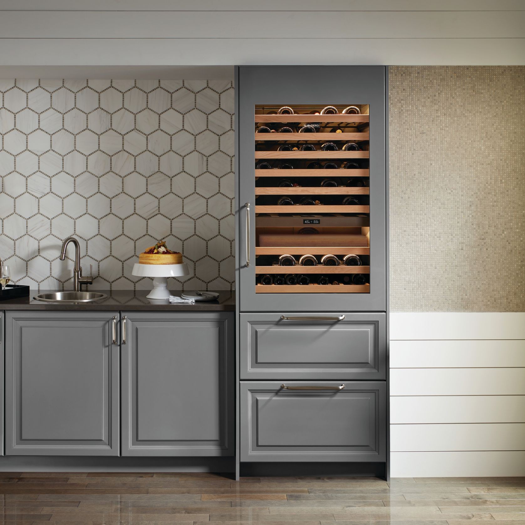 Wine Storage with Refrigerator Drawers 76cm gallery detail image