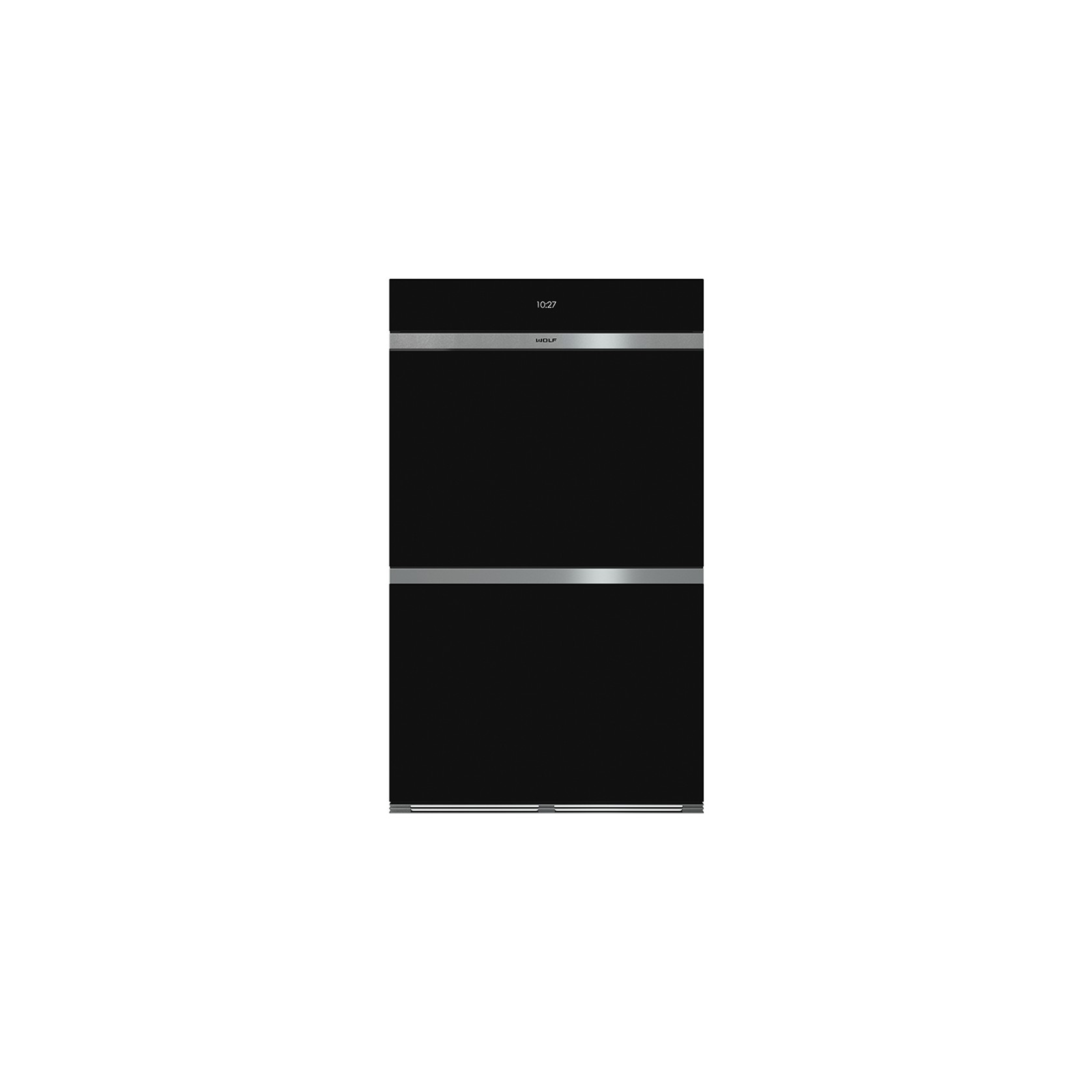 Wolf M Series Contemporary Double Oven Black Glass 76cm gallery detail image