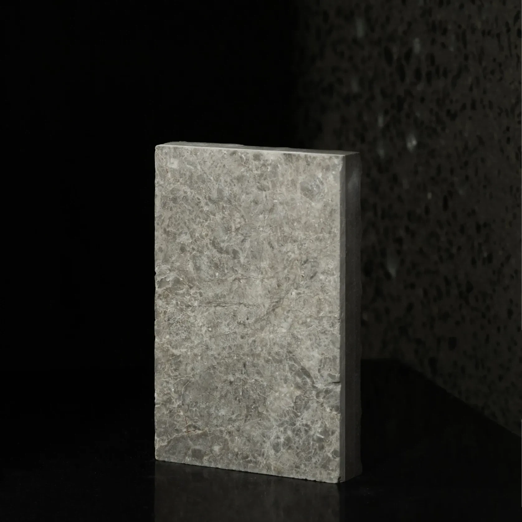 Ice Grey Leathered Marble Porcelia gallery detail image