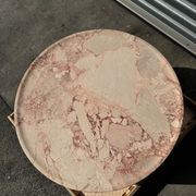 Rounded Coffee Table - Pearl Pink Blush Marble | Natural Stone Co. gallery detail image