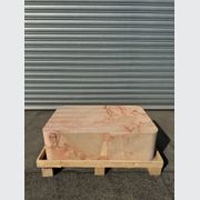 Crescent Corner Coffee Table - Pearl Pink Blush Marble | Natural Stone Co. gallery detail image