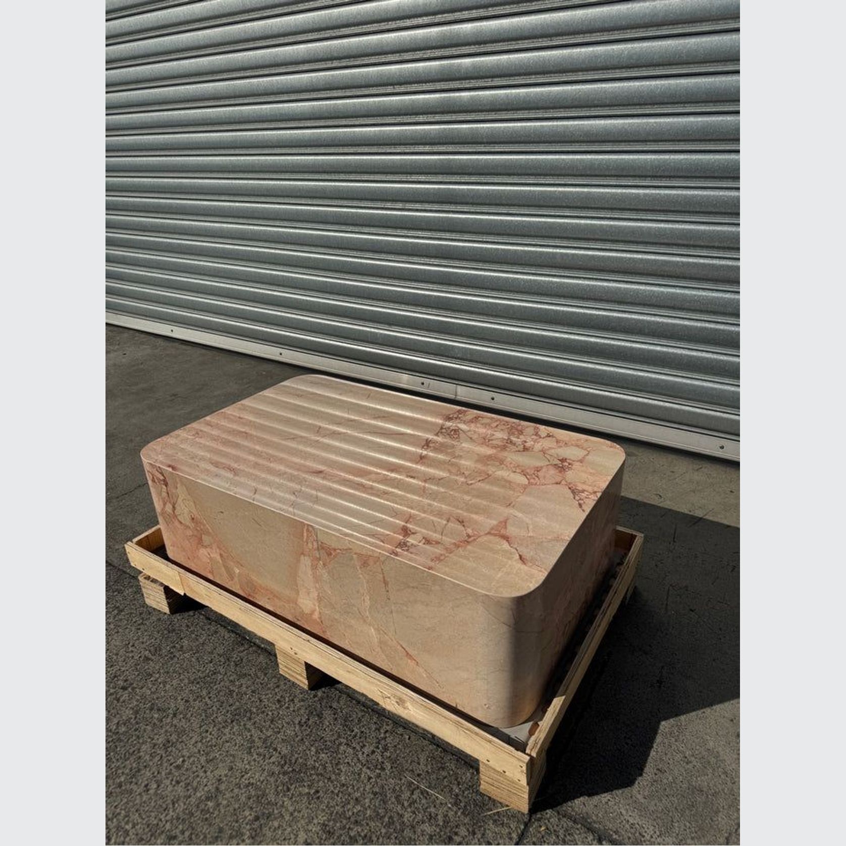 Block Coffee Table - Moonlight Marble | Natural Stone Co. gallery detail image