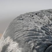 Plush Fur Bean Bag - Charcoal Cloud gallery detail image