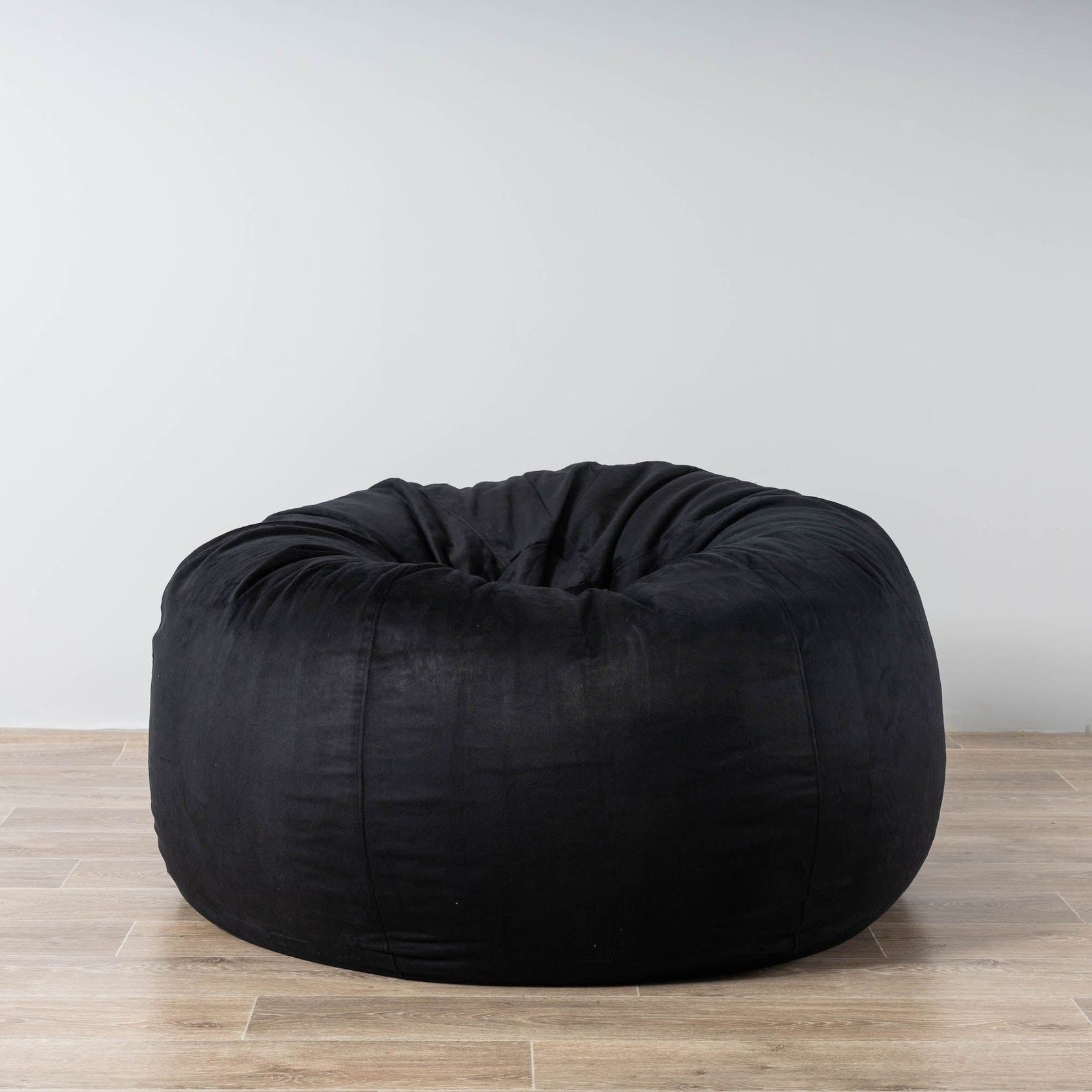 Pierre Fur Bean Bag - Black gallery detail image