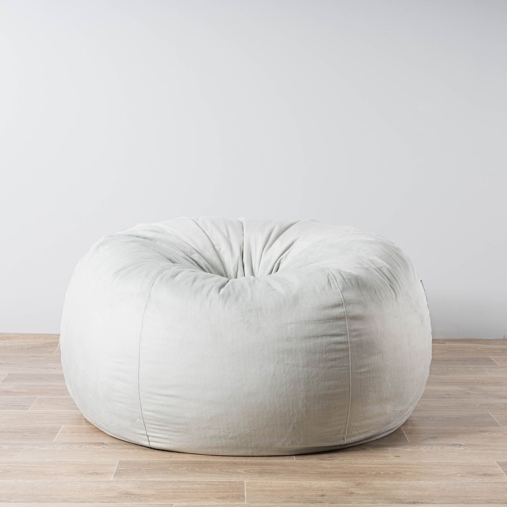 Pierre Fur Bean Bag - Silver Grey gallery detail image