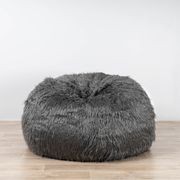 Fur Bean Bag - Charcoal Grey Polo gallery detail image