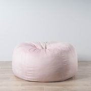 Pierre Fur Bean Bag - Blush Pink gallery detail image