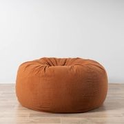 Boucle Fur Bean Bag - Rust gallery detail image