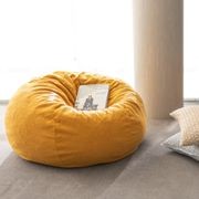 Boucle Fur Bean Bag - Mustard gallery detail image