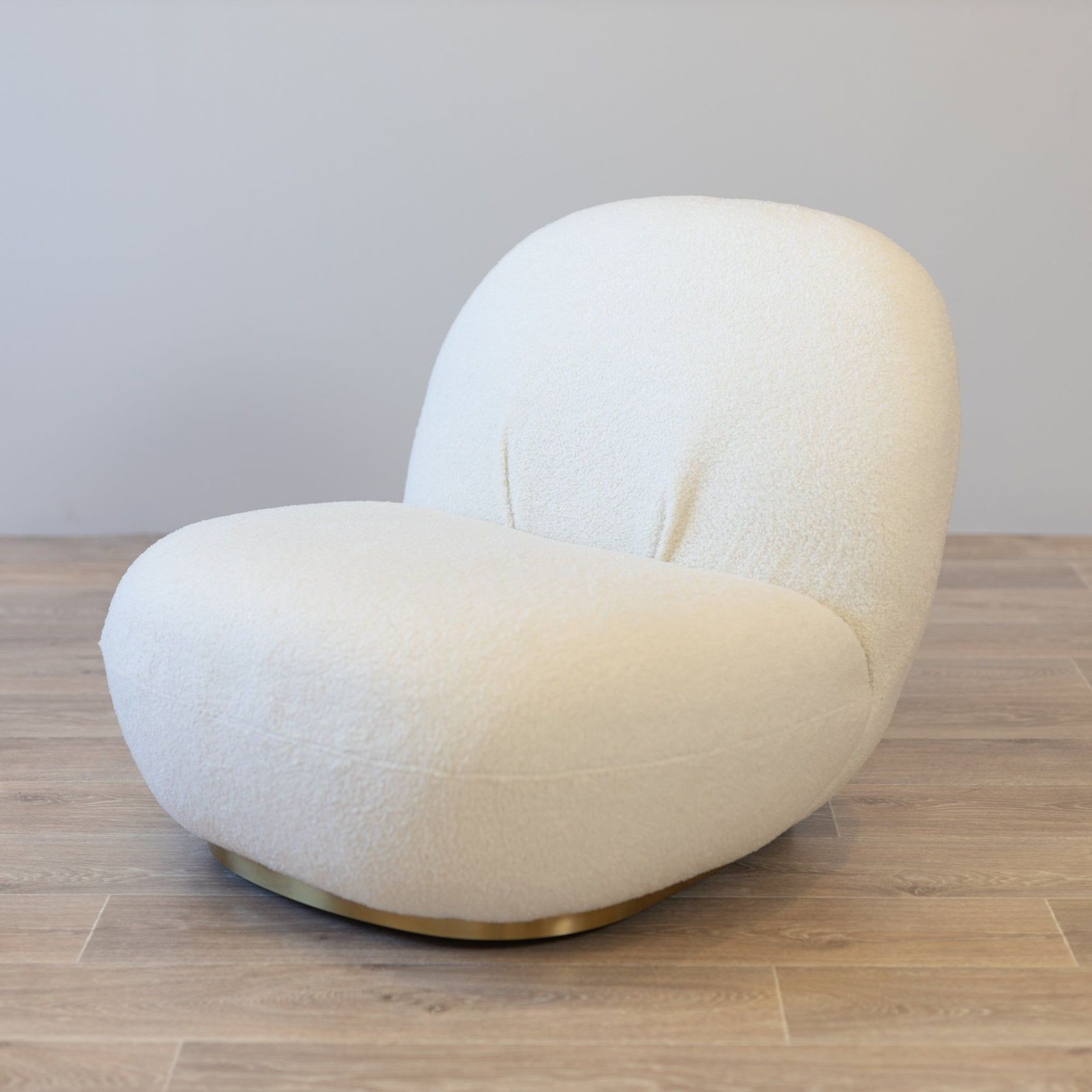 Luxury Occasional Boucle Accent Swivel Chair - Paris gallery detail image