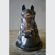 Vintage French Silvered Bronze Horse Head gallery detail image