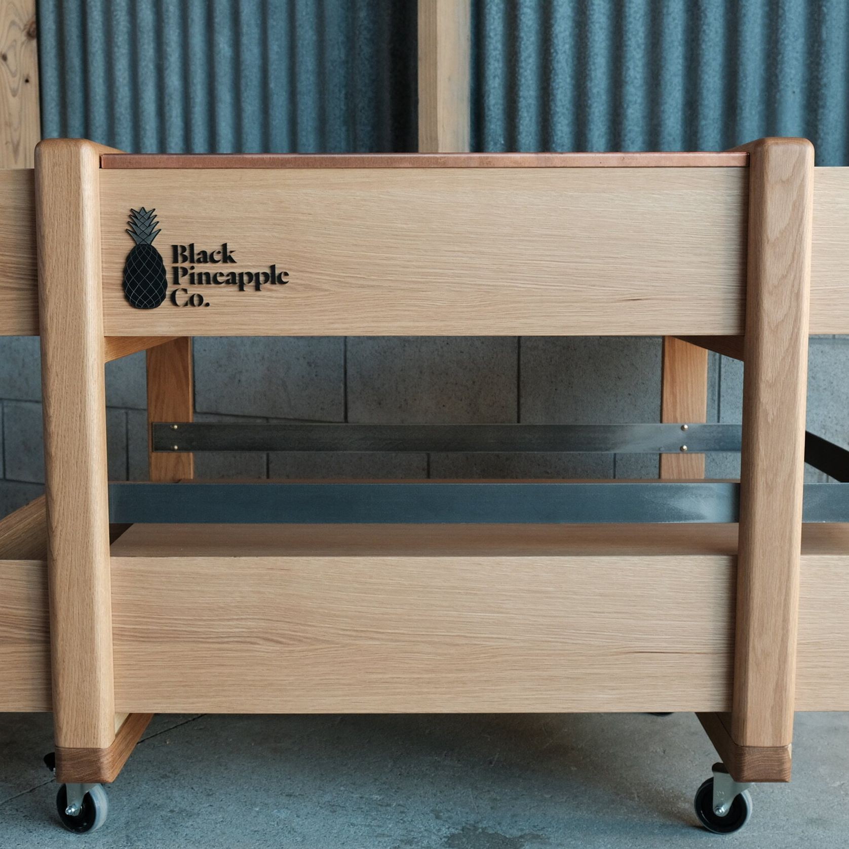 Black Pinapple Drinks Trolley gallery detail image