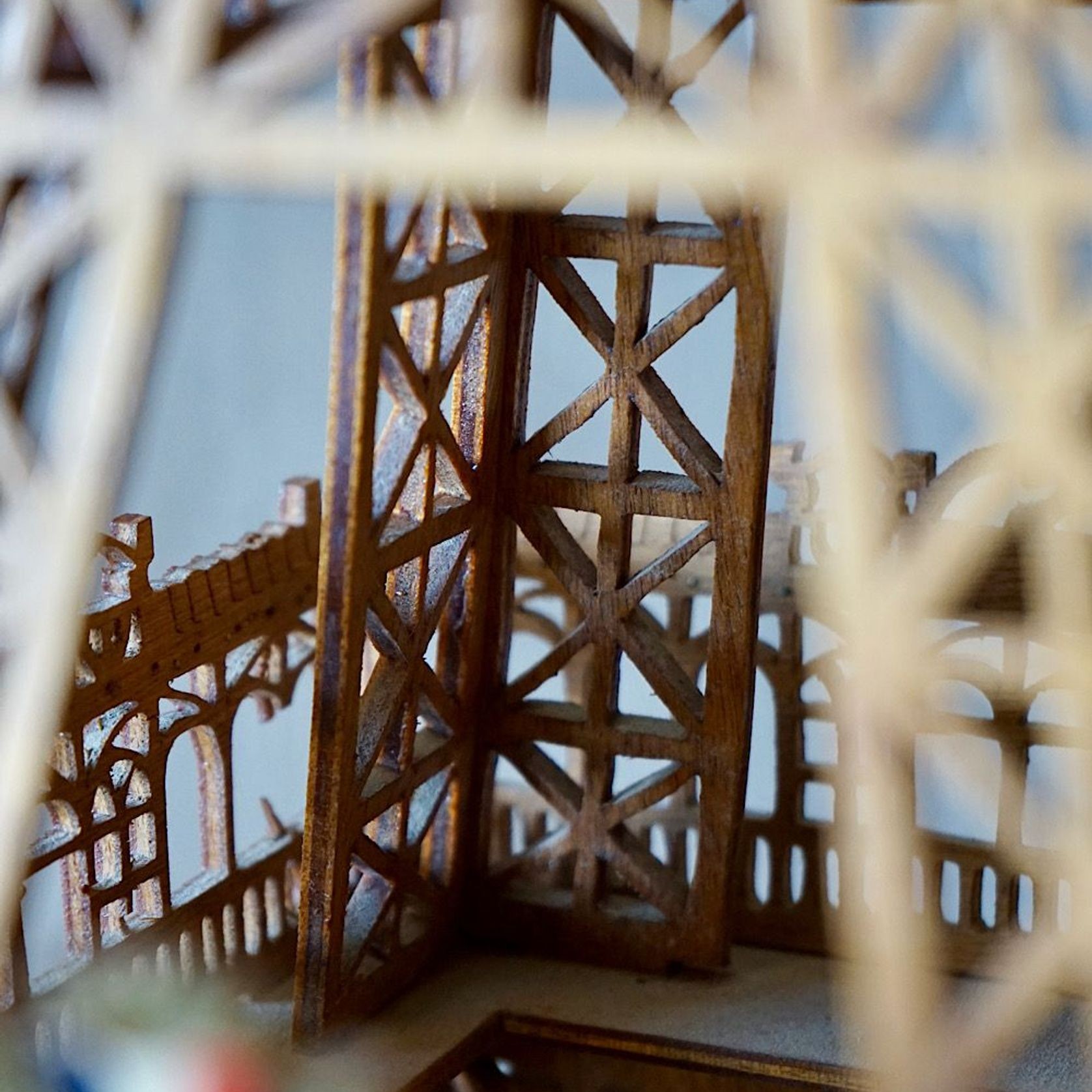 Wooden Eiffel Tower Model gallery detail image