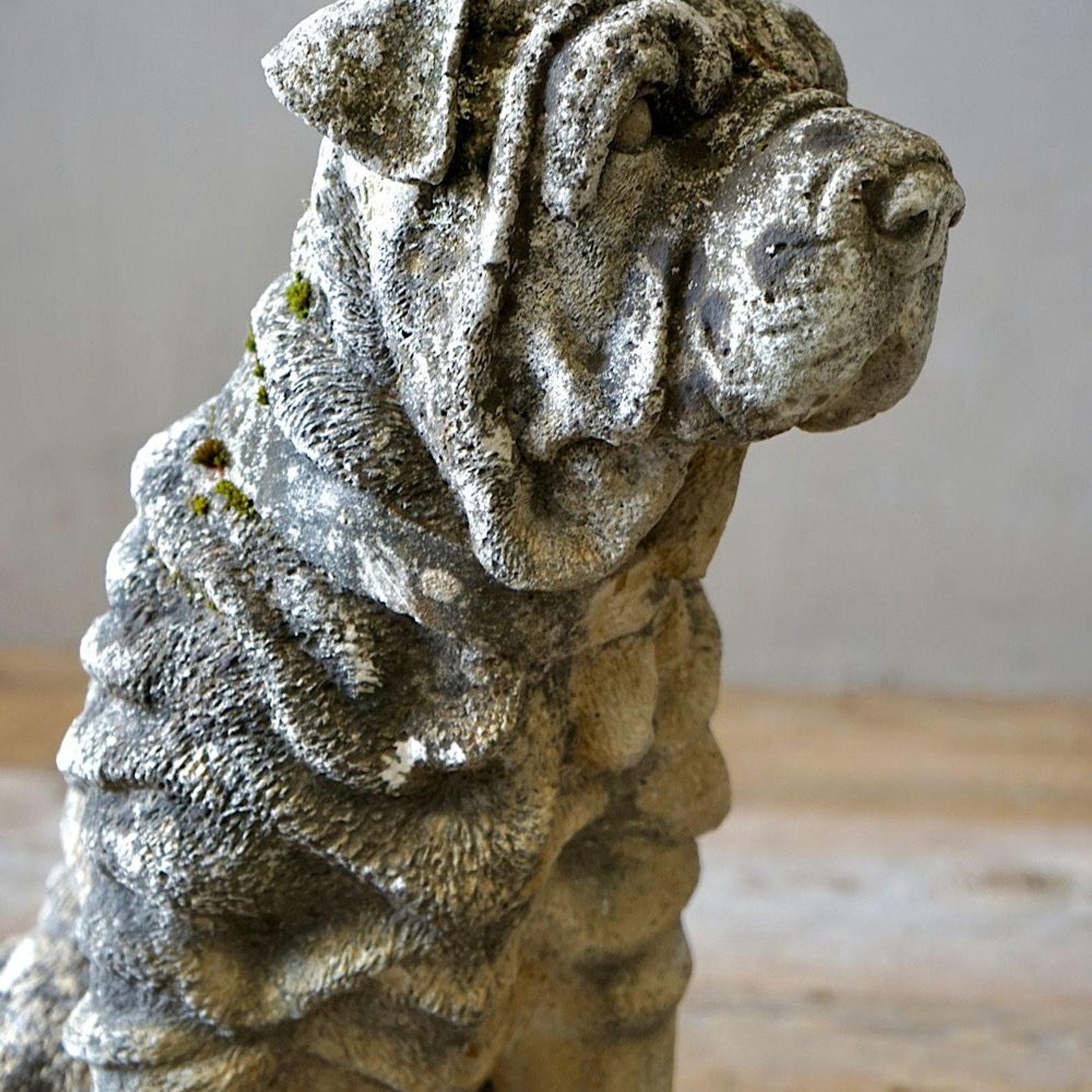 Cast Stone Dog Statues (Pair) gallery detail image