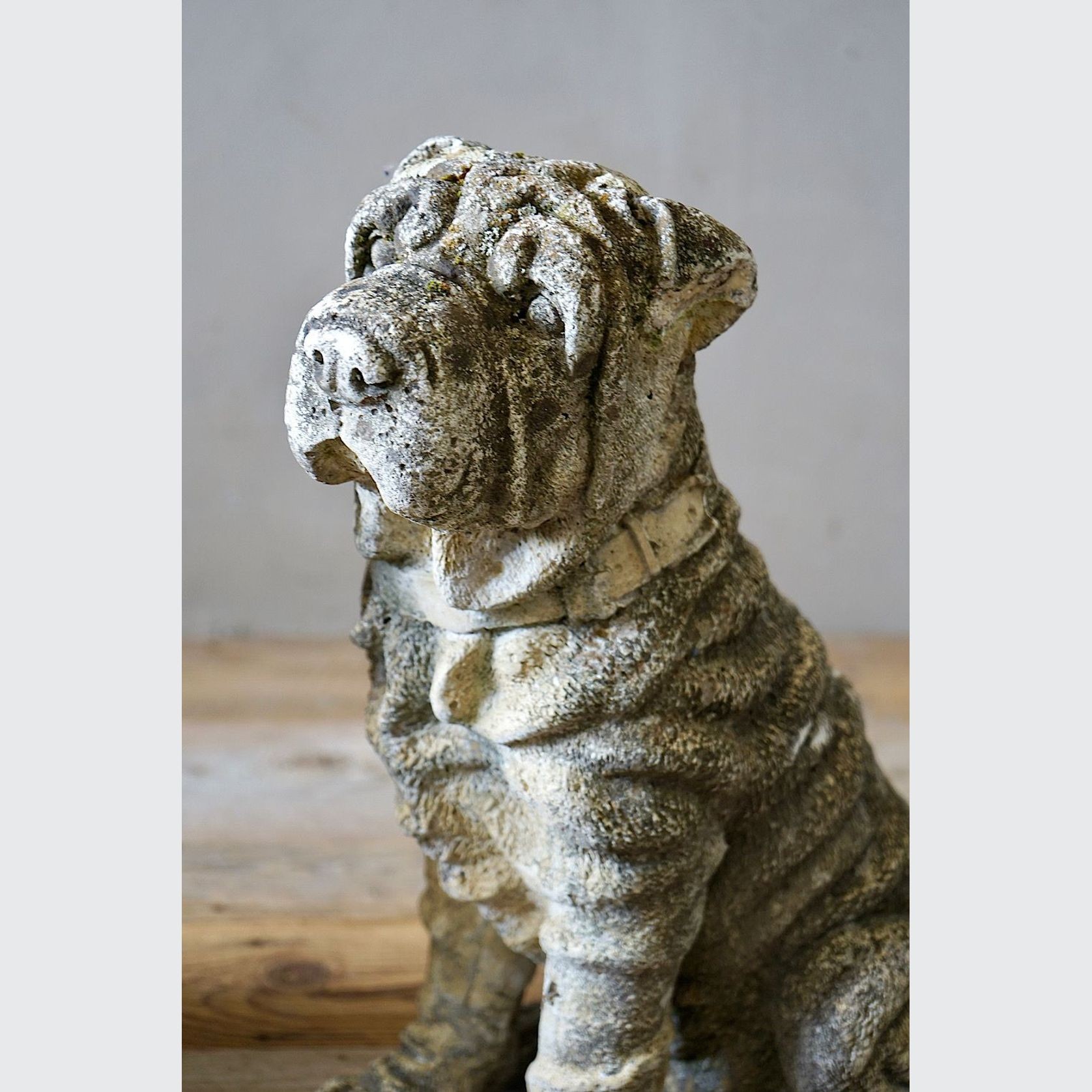 Cast Stone Dog Statues (Pair) gallery detail image