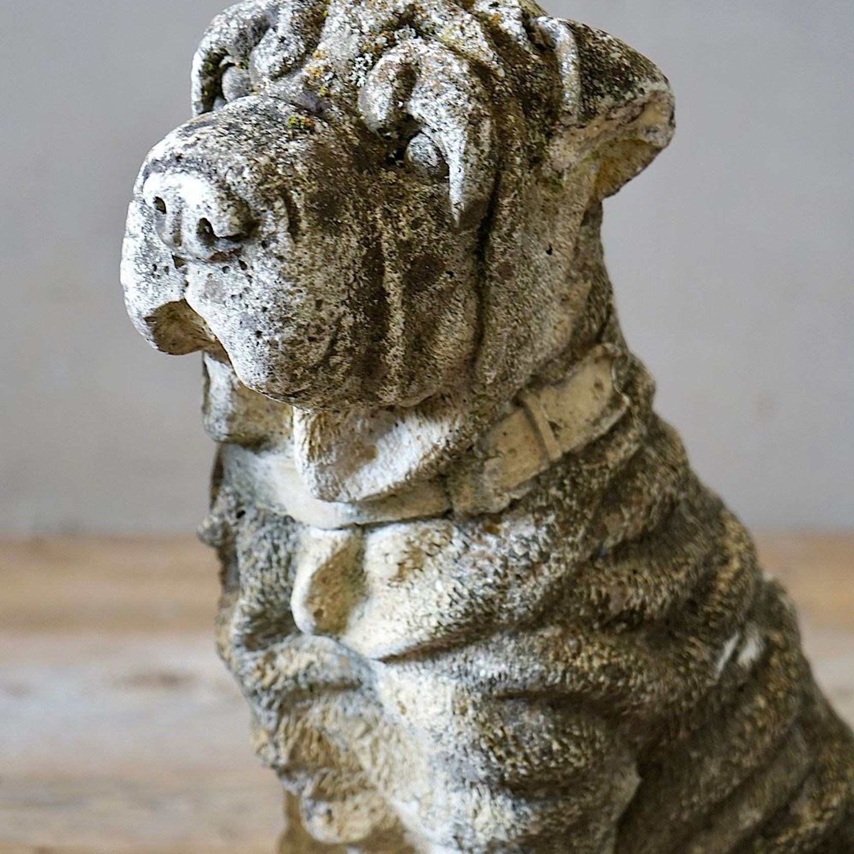 Cast Stone Dog Statues (Pair) gallery detail image