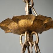 French Gilded Iron Chandelier gallery detail image