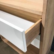 SIENNA Display Unit Bookcase 82cm -  Natural & White gallery detail image
