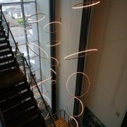 Halo Titanium Gold Suspension Light gallery detail image