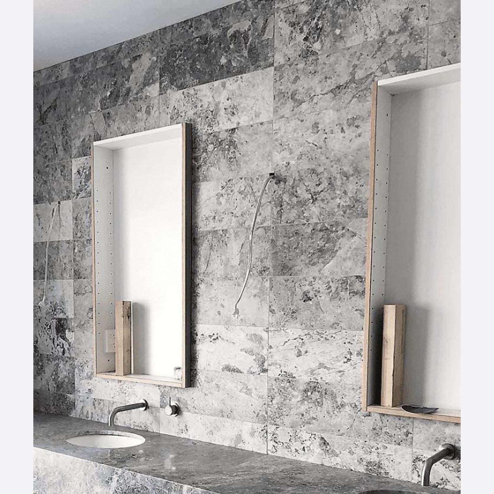 Tundra Grey Honed Limestone Tiles gallery detail image