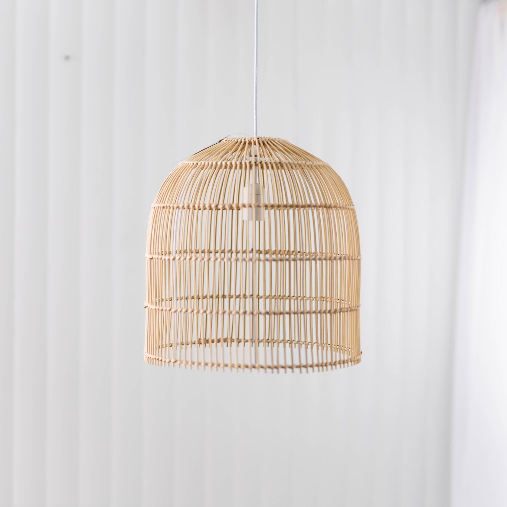 Natural Rattan Cane Wicker Pendant Light - Siena - 2 Sizes gallery detail image