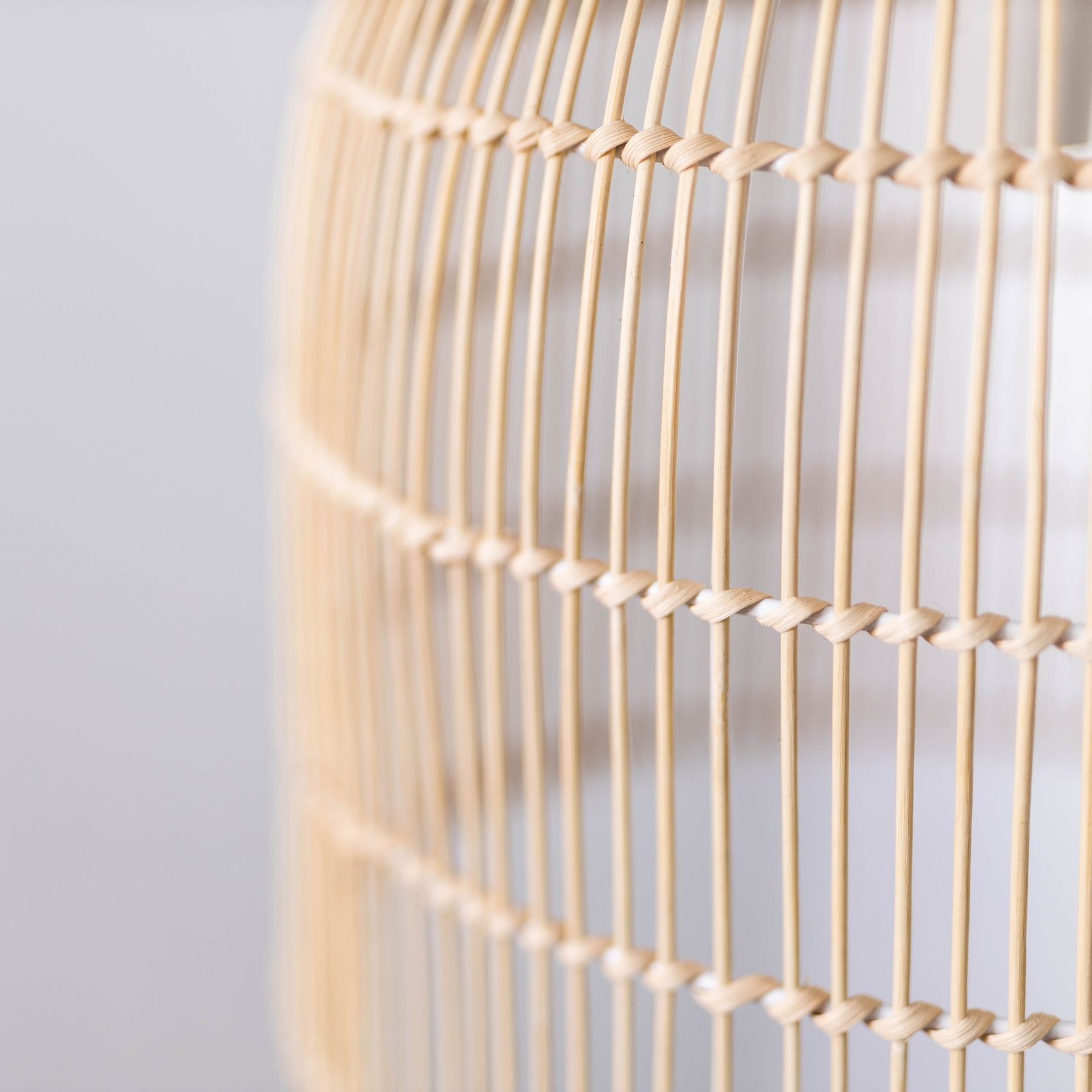 Natural Rattan Cane Wicker Pendant Light - Siena - 2 Sizes gallery detail image