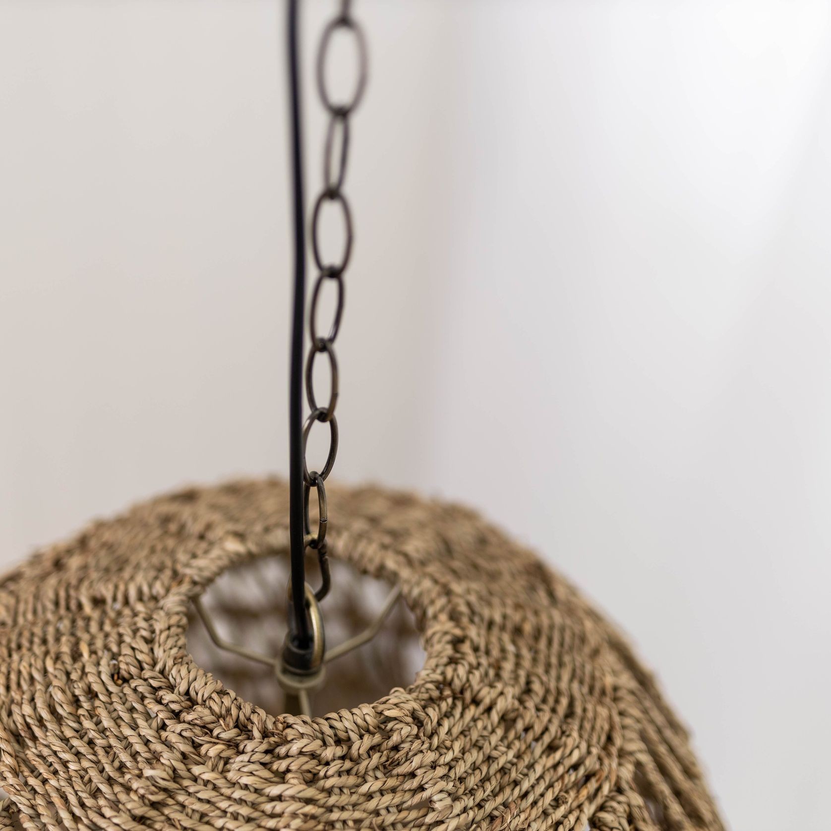 Large Rope Pendant Light Chandelier - Milford gallery detail image