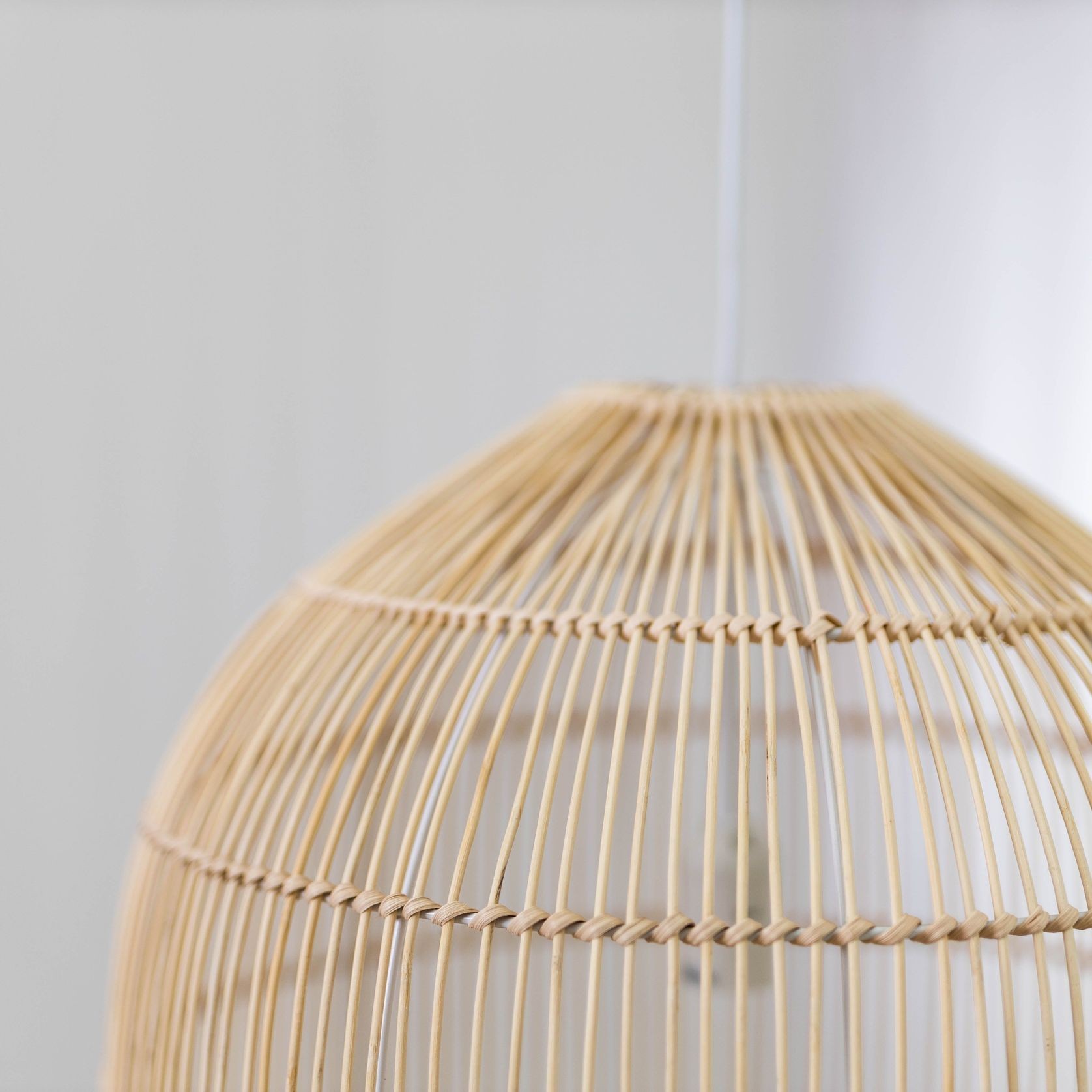 Natural Rattan Cane Wicker Pendant Light - Siena - 2 Sizes gallery detail image